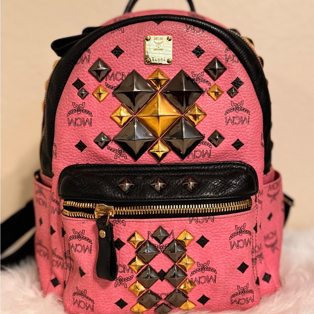Authentic MCM stud Bagpack